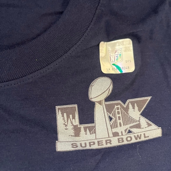 Nike Navy Super Bowl LX Graphic Tee New England Patriots - Picture 2 of 3